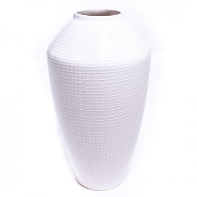 Duży, ceramiczny wazon. Białe szkliwienie.